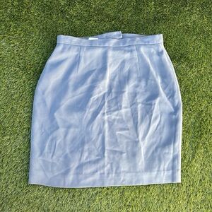 Classic Light Blue Pencil Skirt